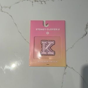 Stoney Clover Lane x Target Letter K sticker patch
